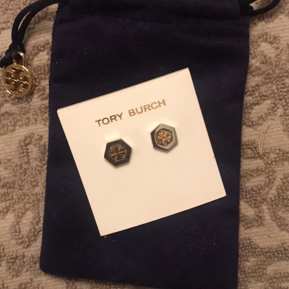 Dual metal Tory Burch studs